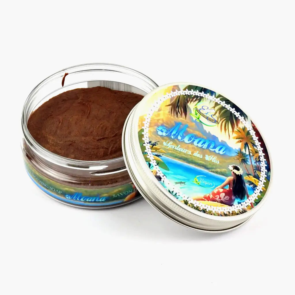 Savon à raser vegan MOANA pour le rasage traditionnel