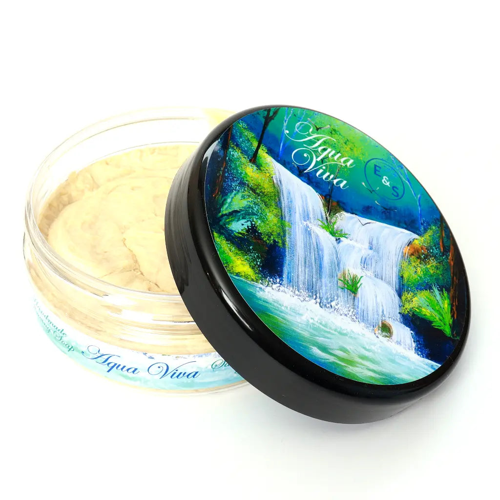 savon à barbe AQUA VIVA ouvert