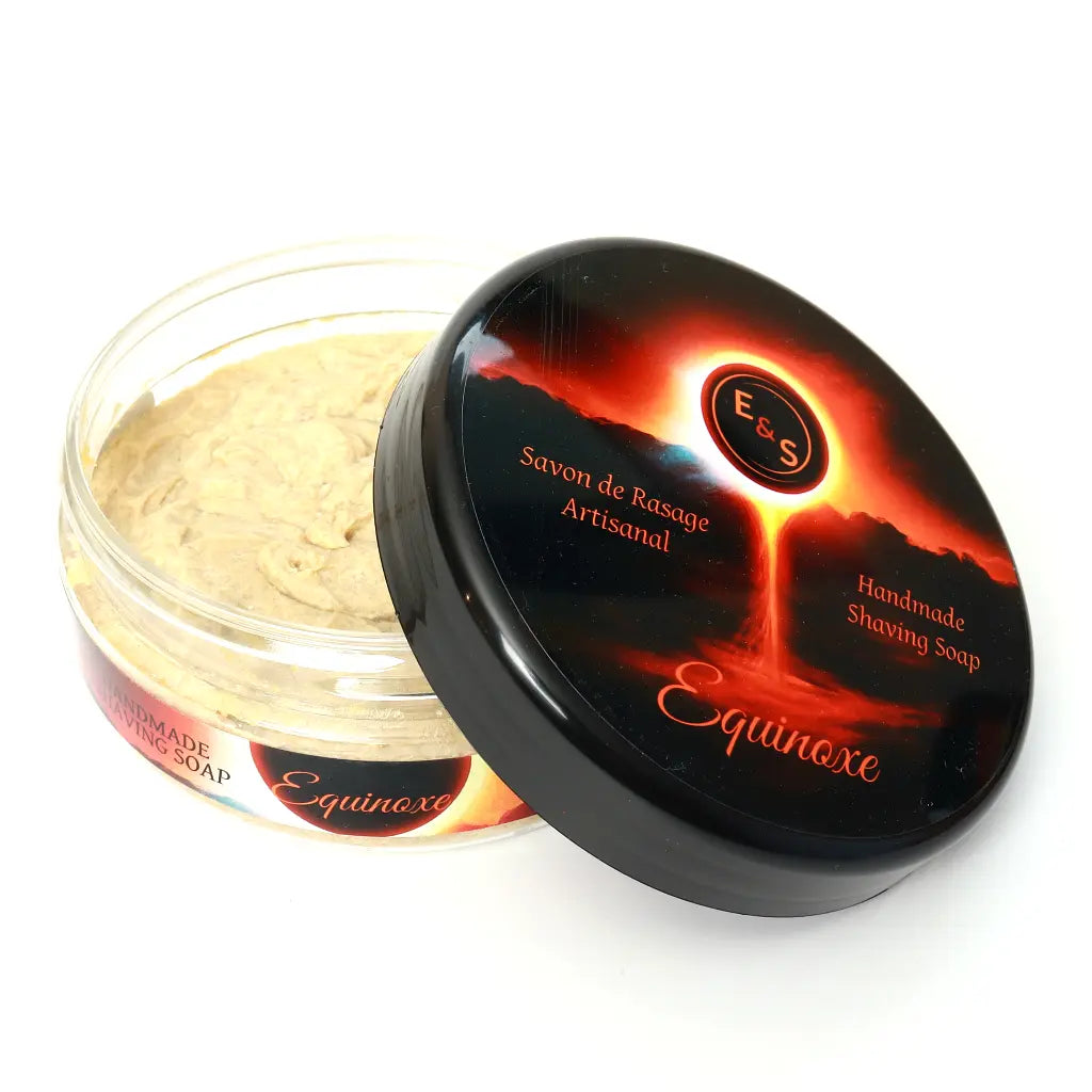 Savon de rasage au suif EQUINOXE ouvert pour le rasage classique