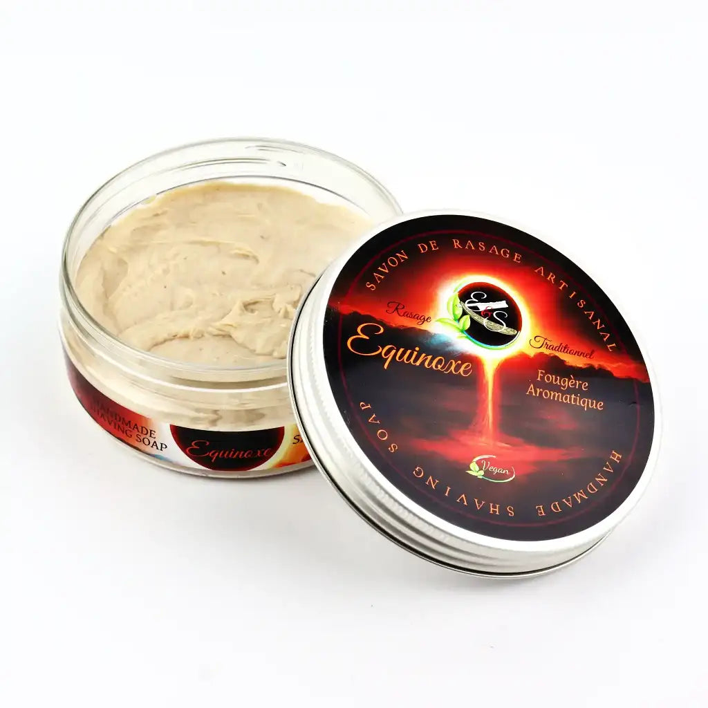 Savon à raser vegan EQUINOXE pour le rasage traditionnel