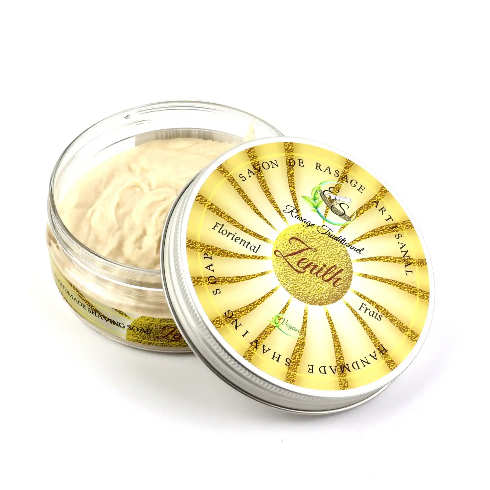 Savon à raser vegan ZENITH pour le rasage traditionnel