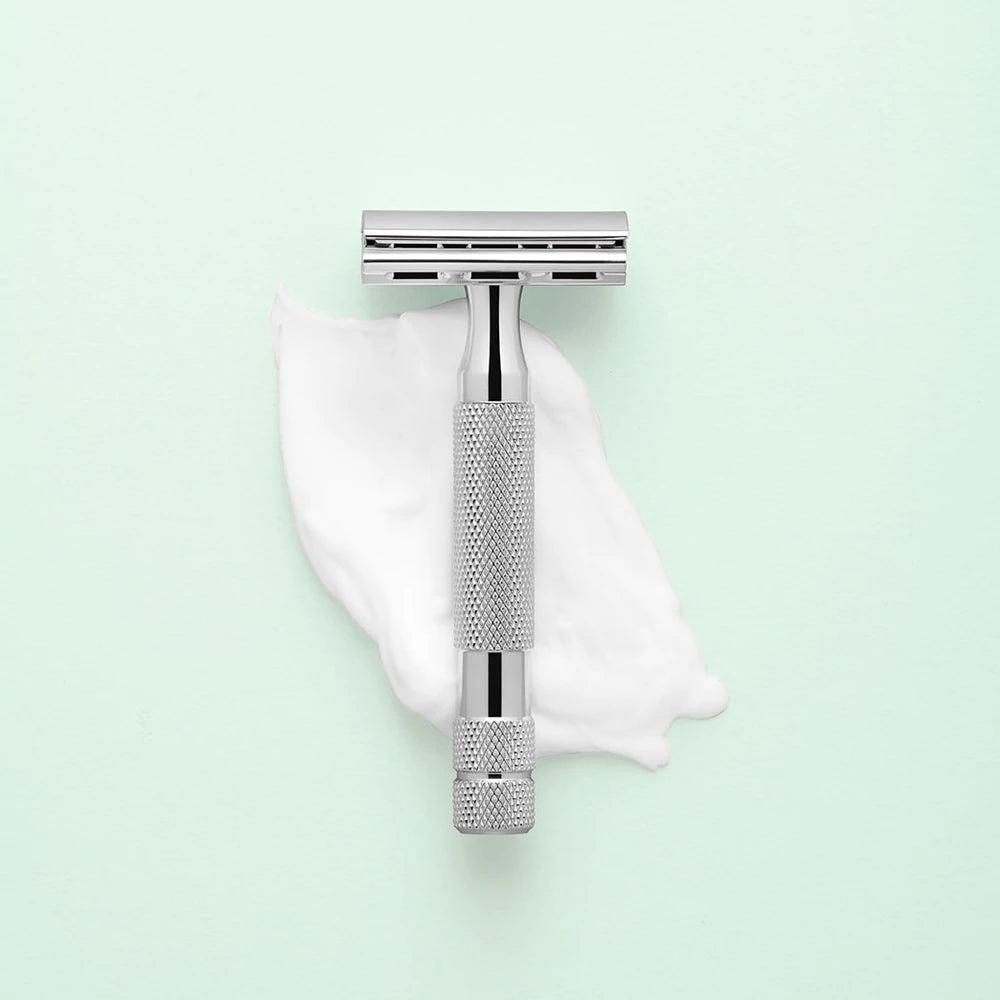 Rasoir de sûreté Rockwell 2C chromé blanc