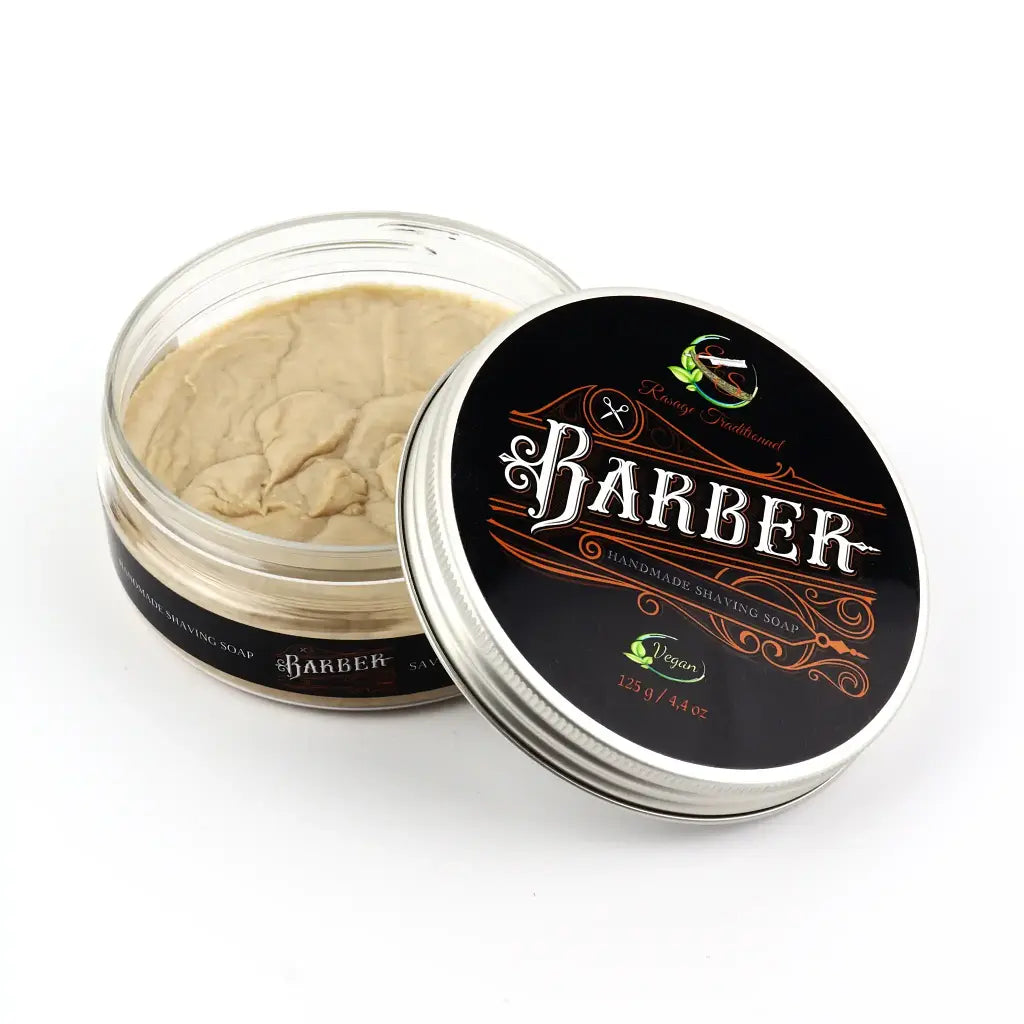 Savon à raser vegan BARBER pour le rasage traditionnel