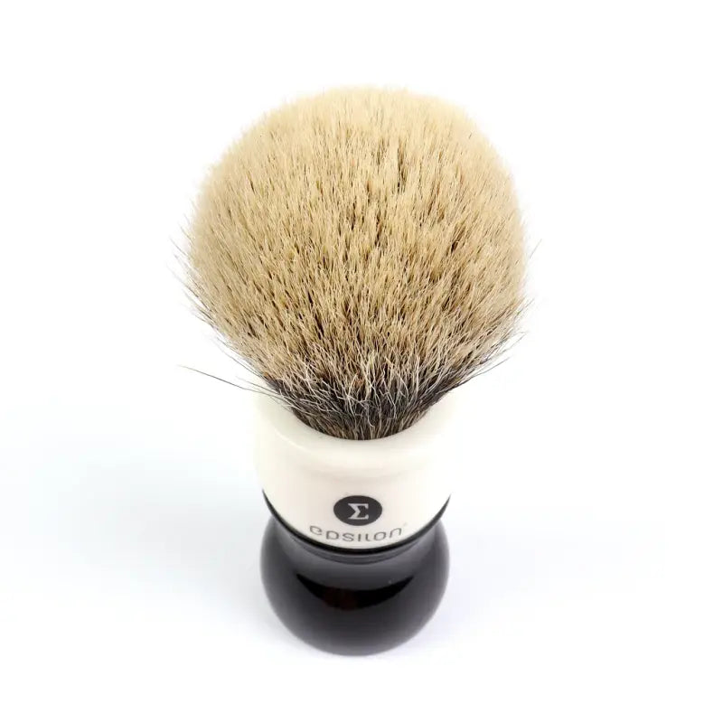 Blaireau de rasage Epsilon Two Band Badger Black & White