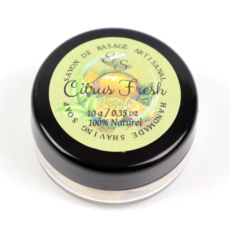 Echantillon de 10g de savon de rasage vegan CITRUS FRESH