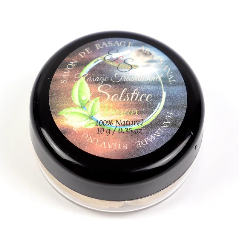 Echantillon de 10g de savon de rasage vegan SOLSTICE