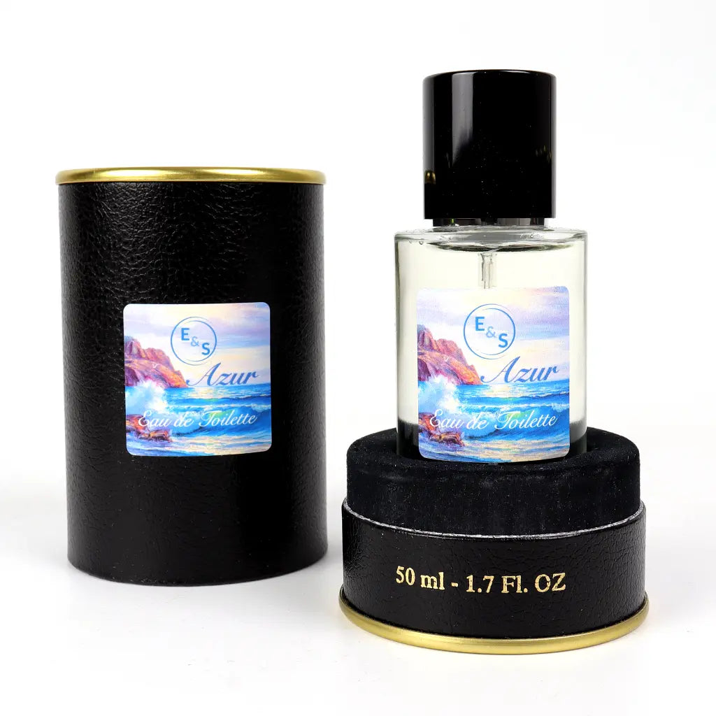 Etui et flacon Eau de Toilette AZUR