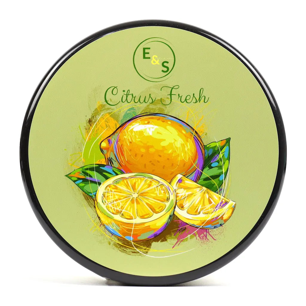 Savon à raser à base de suif CITRUS FRESH pour le rasage traditionnel