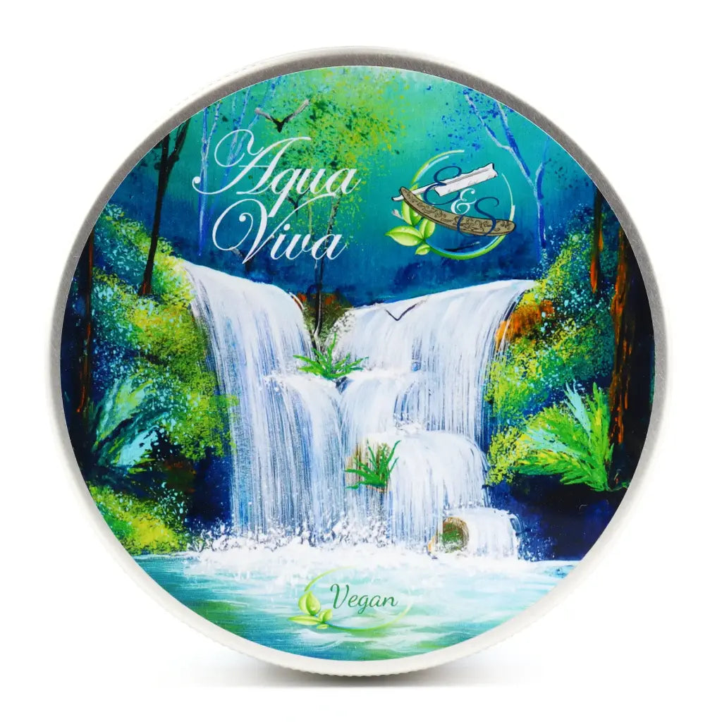 Savon de rasage vegan AQUA VIVA pour le rasage traditionnel