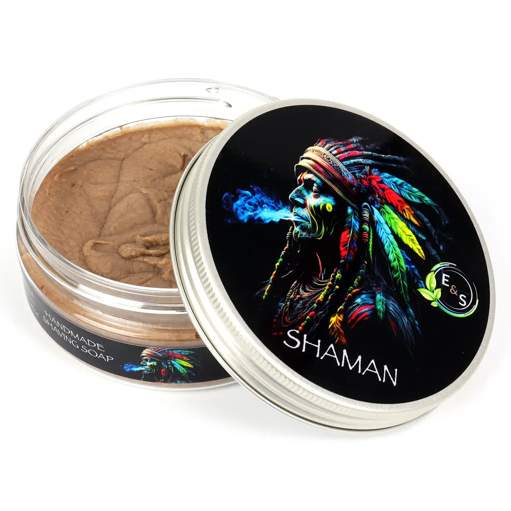 Savon à raser vegan SHAMAN pour le rasage traditionnel