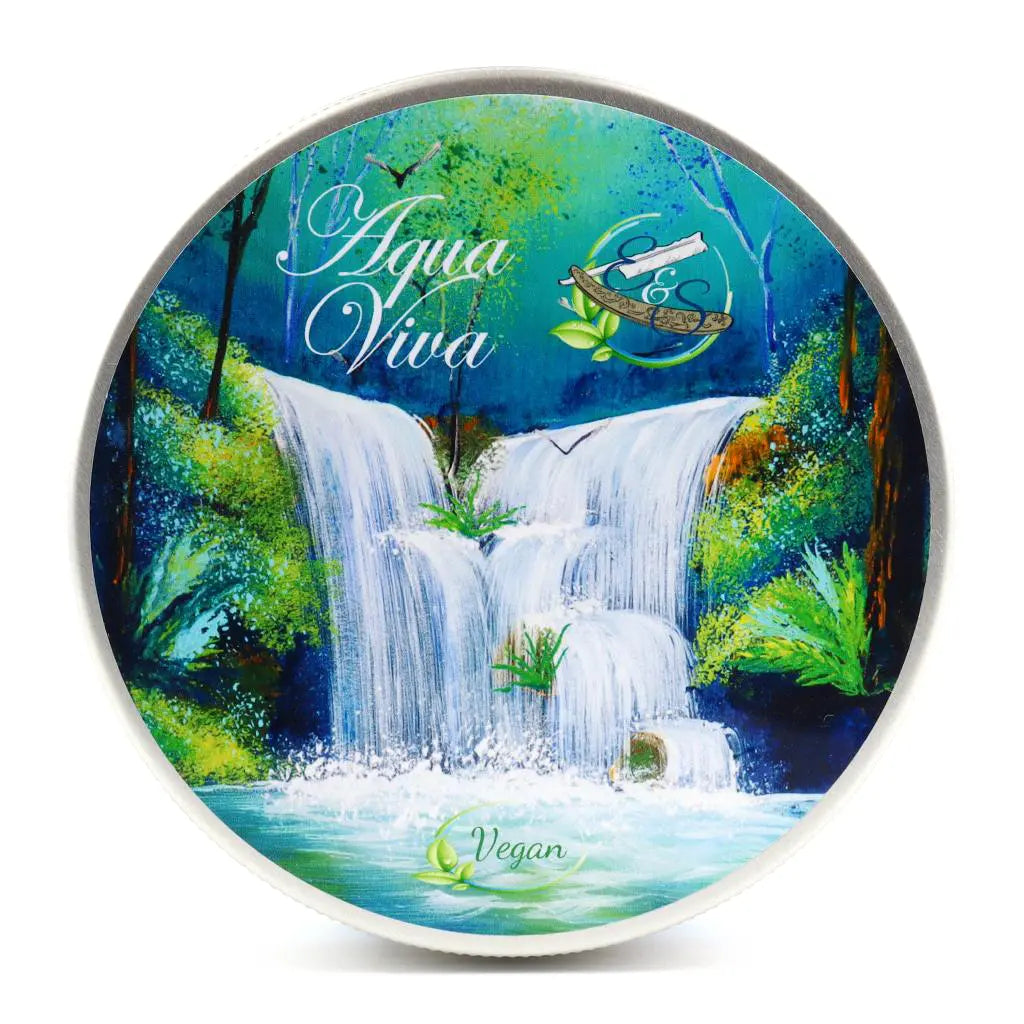 Savon de rasage vegan AQUA VIVA pour le rasage traditionnel